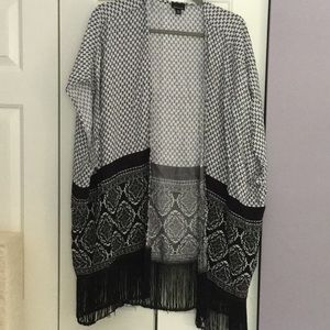 - Plus size kimono style jacket 1x